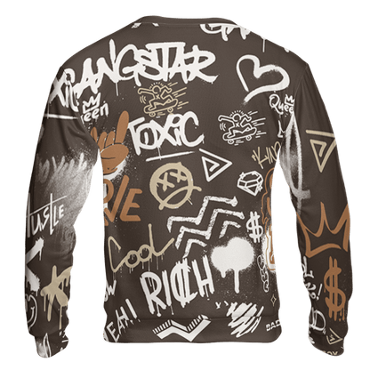 Jumpman Jack Sweatshirt Match Graffiti King 3D All-Over Print Doodle Style - NastyJamz