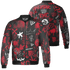 Spizike Low Bred Jacket Match Graffiti King 3D All-Over Print Doodle Style - NastyJamz