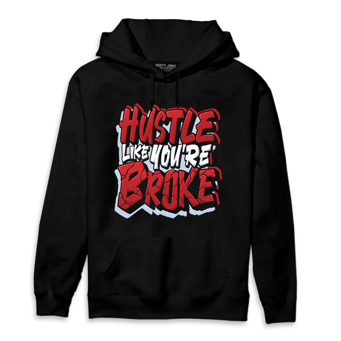Cherry 11s Hoodie Match Hustle Like Broke - NastyJamz