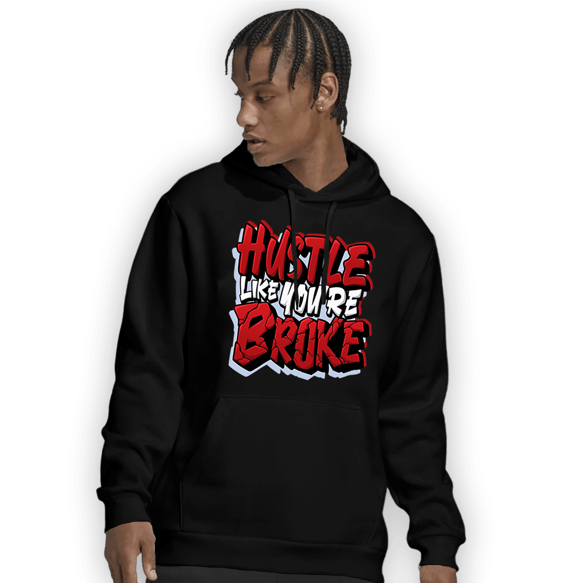 Cherry 11s Hoodie Match Hustle Like Broke - NastyJamz