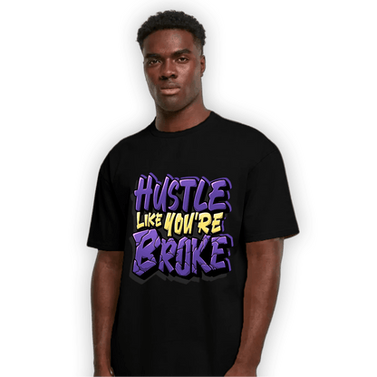 Field Purple 12s T Shirt Match Hustle Like Broke - NastyJamz