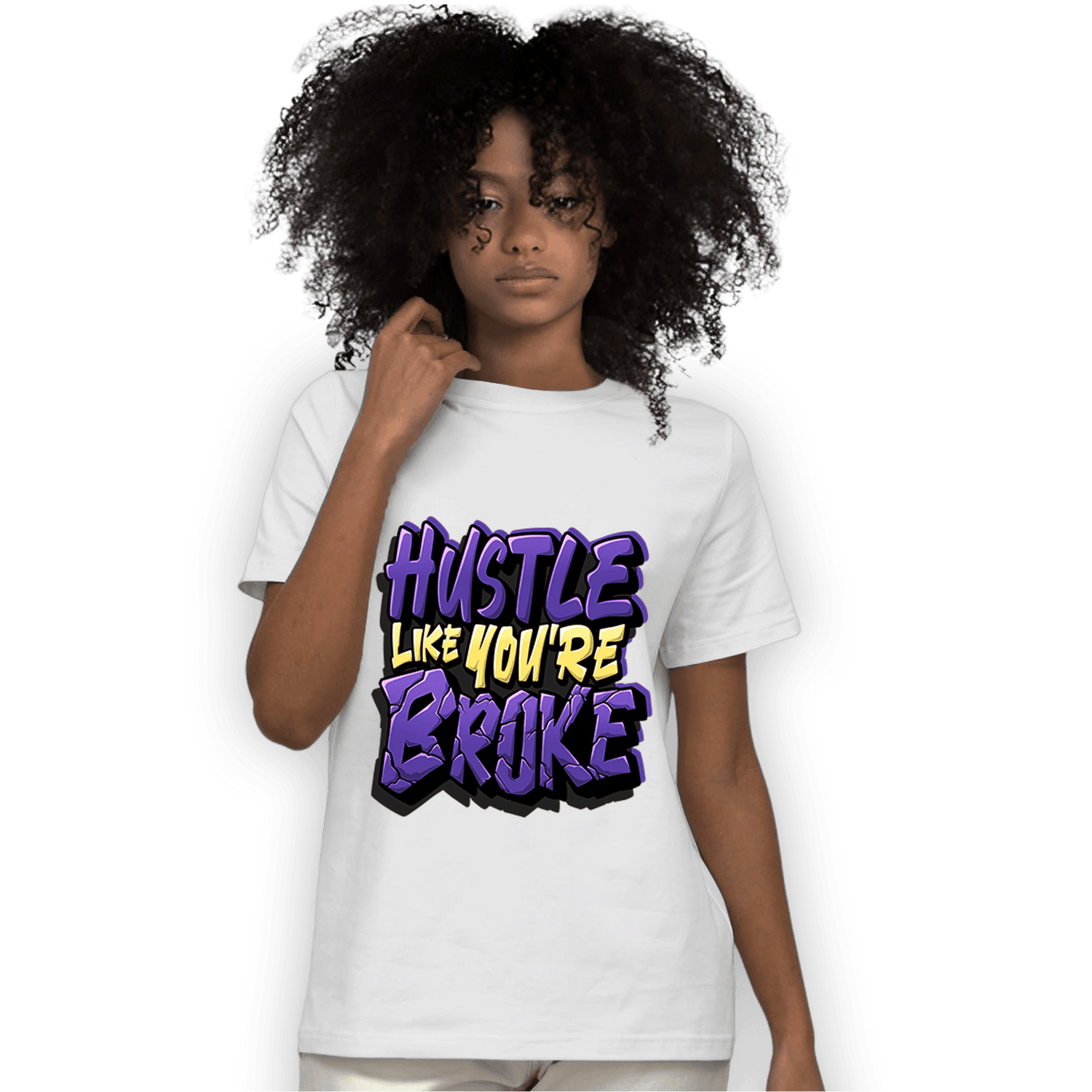 Field Purple 12s T Shirt Match Hustle Like Broke - NastyJamz