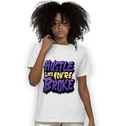 Field Purple 12s T Shirt Match Hustle Like Broke - NastyJamz