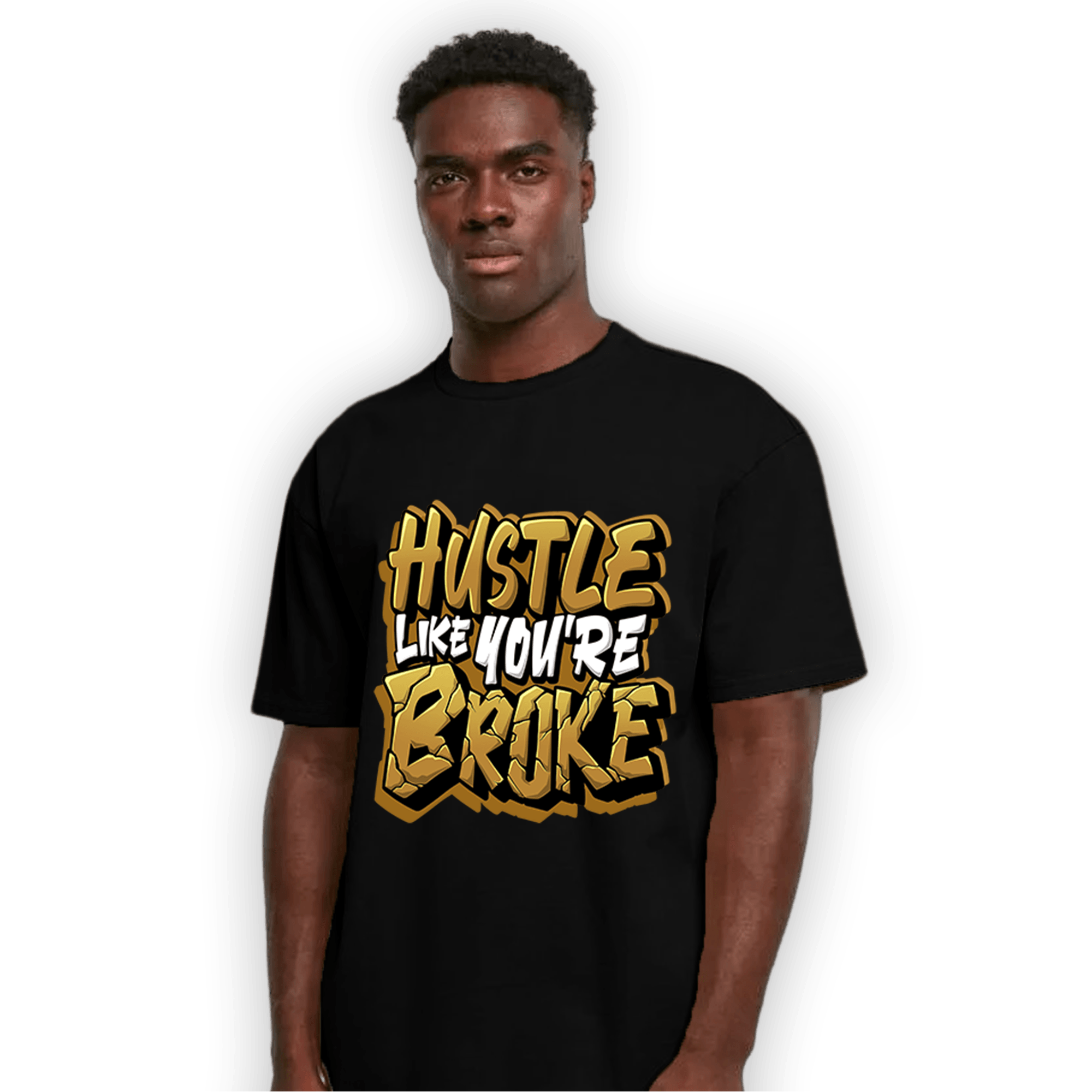 Wheat 13s T Shirt Match Hustle Like Broke - NastyJamz