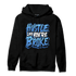 University Blue Toe 1s Hoodie Match Hustle Like Broke - NastyJamz
