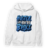 University Blue Toe 1s Hoodie Match Hustle Like Broke - NastyJamz