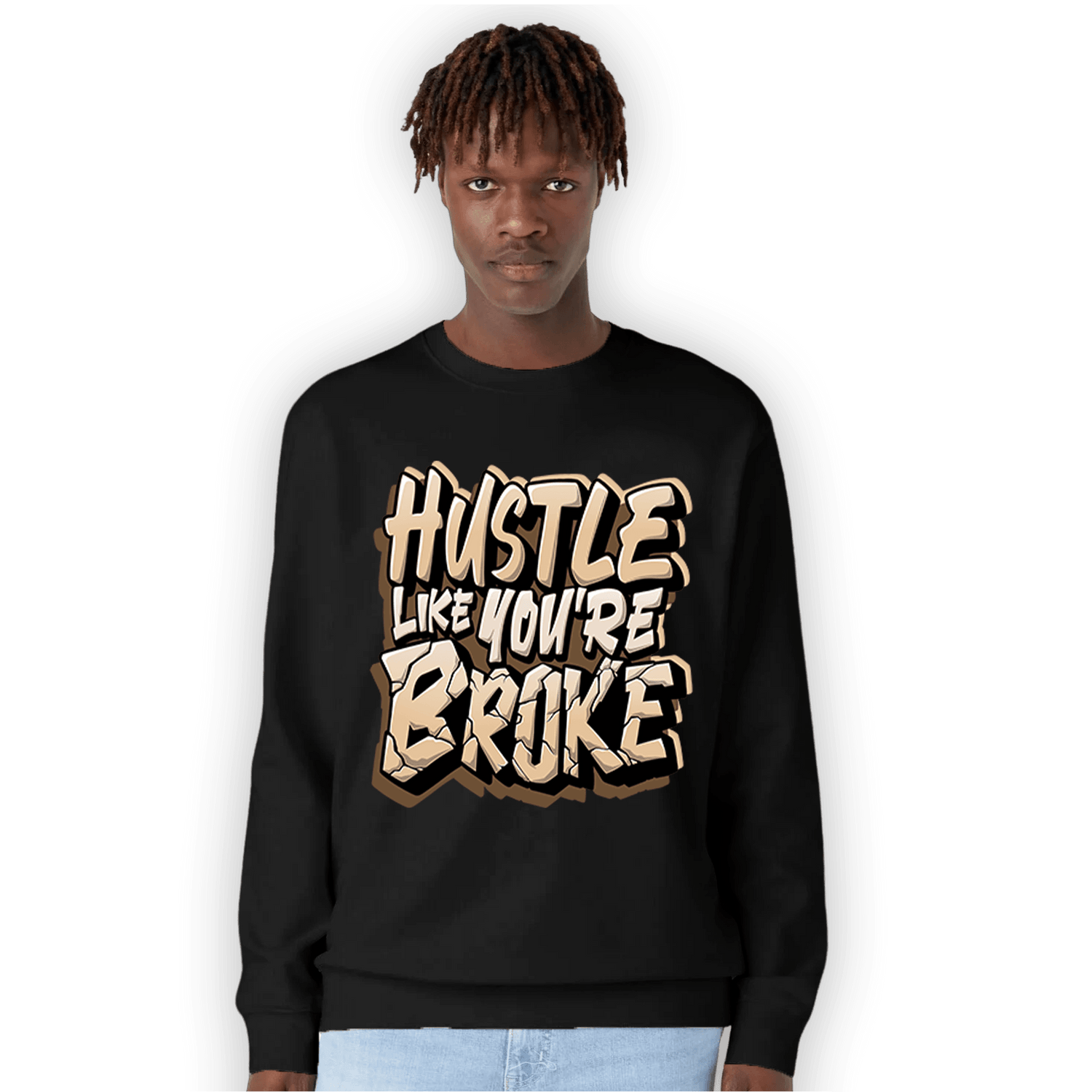 Palomino 3s Sweatshirt Match Hustle Like Broke - NastyJamz