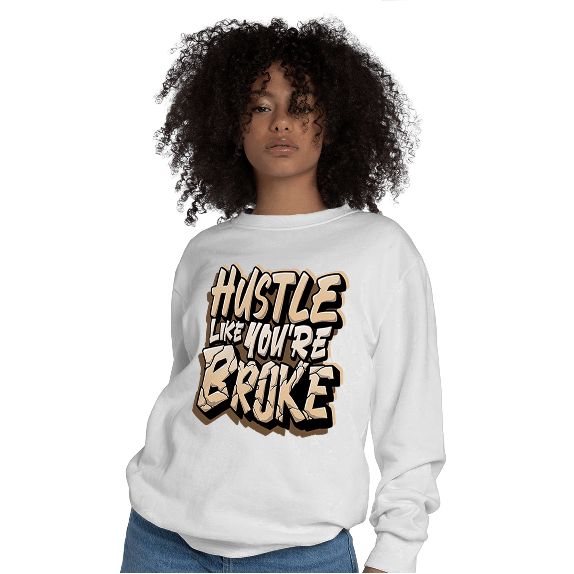 Palomino 3s Sweatshirt Match Hustle Like Broke - NastyJamz
