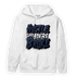 White Navy 3s Hoodie Match Hustle Like Broke - NastyJamz