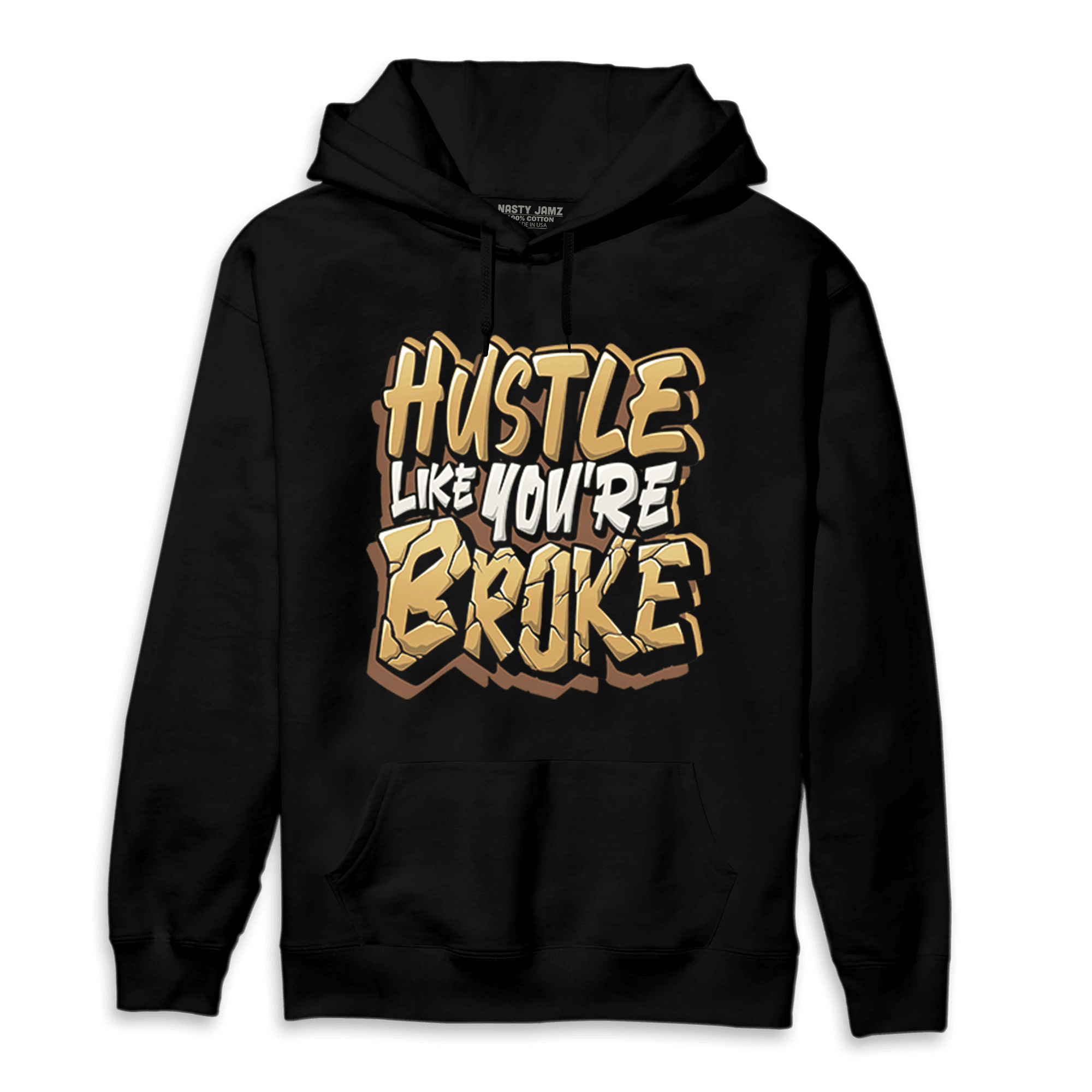 Cacao Wow 4s Hoodie Match Hustle Like Broke - NastyJamz