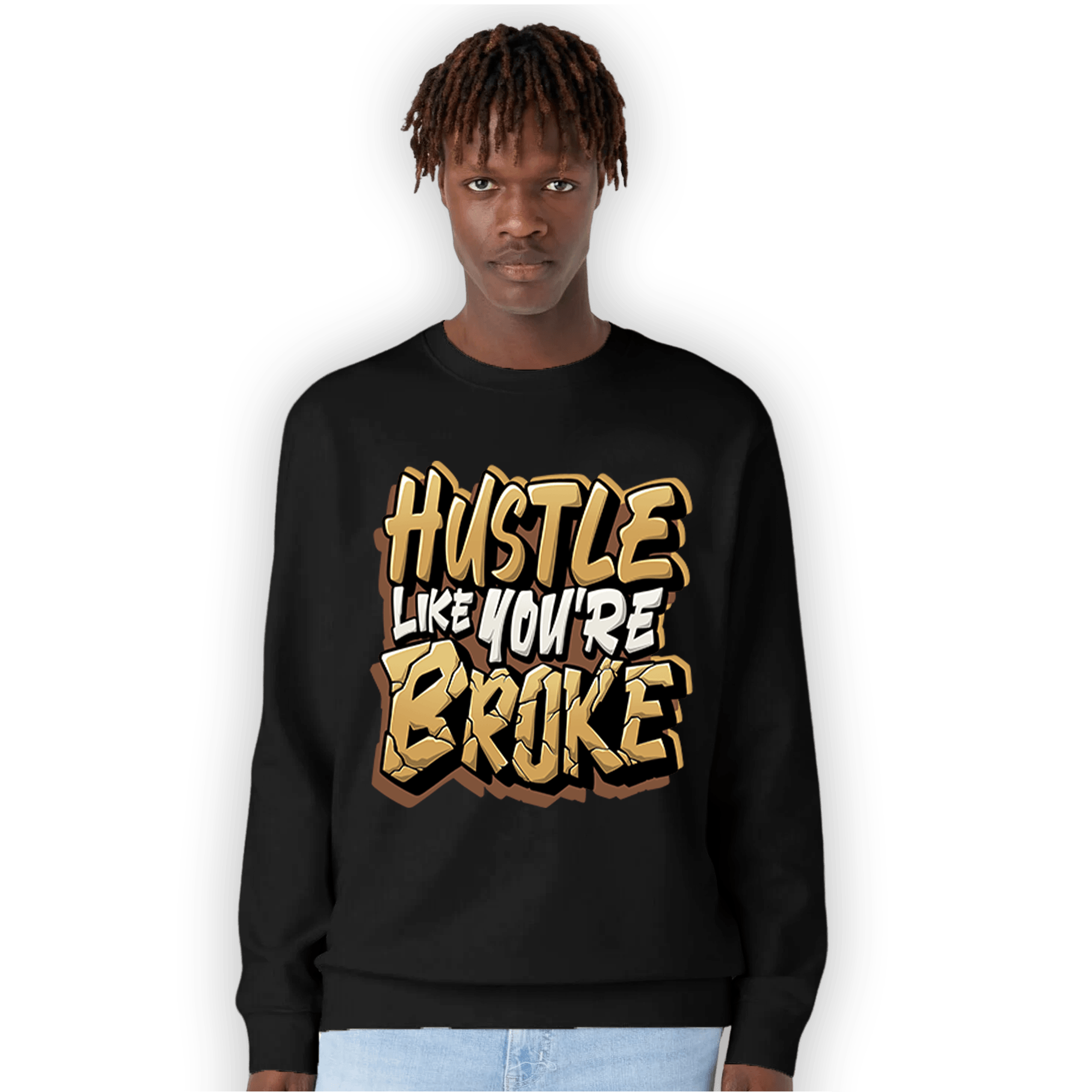 Cacao Wow 4s Sweatshirt Match Hustle Like Broke - NastyJamz