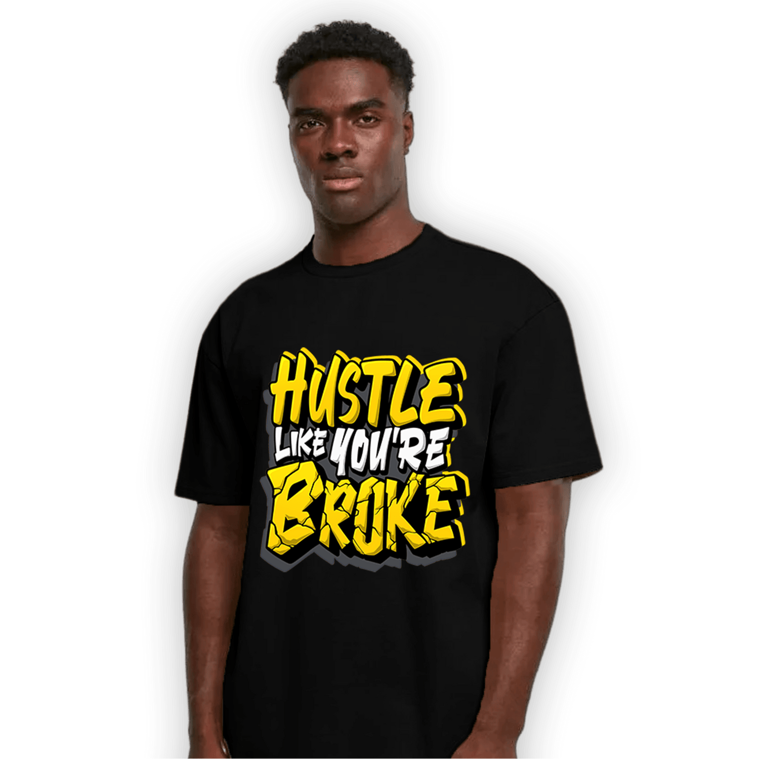 Thunder 4s T Shirt Match Hustle Like Broke - NastyJamz