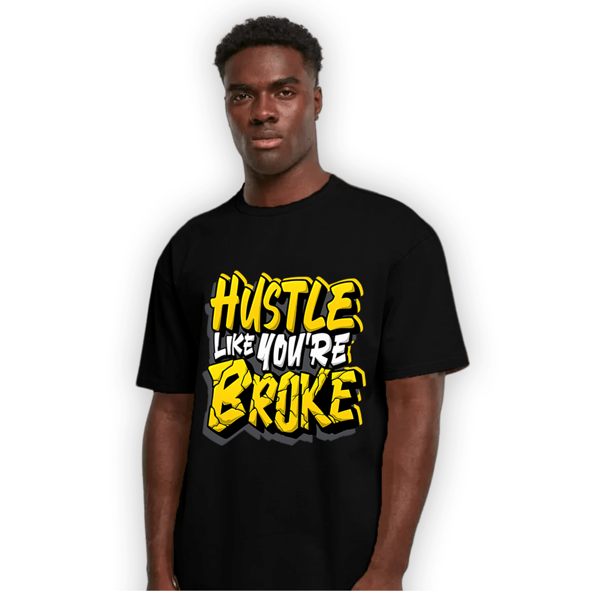 Thunder 4s T Shirt Match Hustle Like Broke - NastyJamz