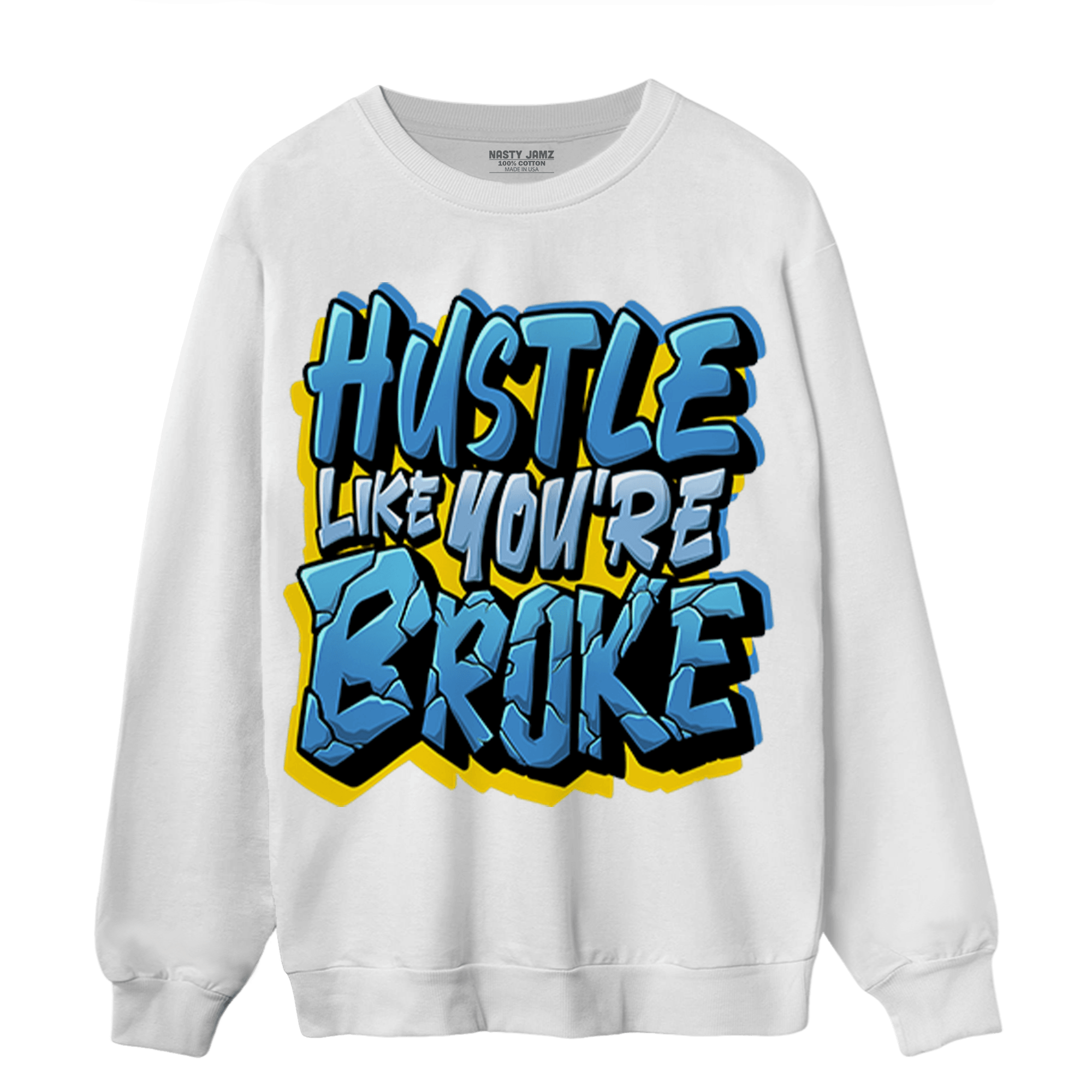 SB Dunk Bubbles Sweatshirt Match Hustle Like Broke - NastyJamz