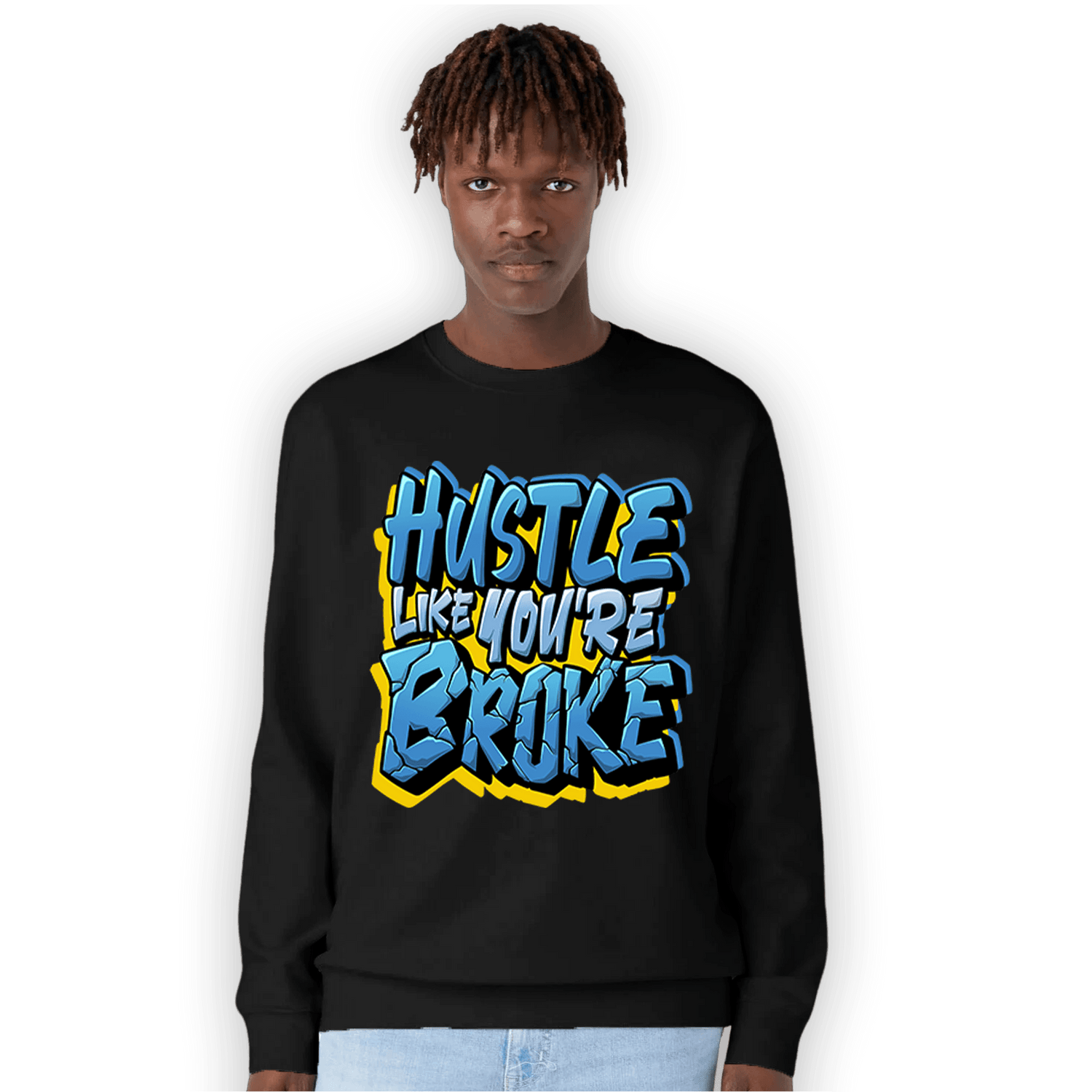 SB Dunk Bubbles Sweatshirt Match Hustle Like Broke - NastyJamz