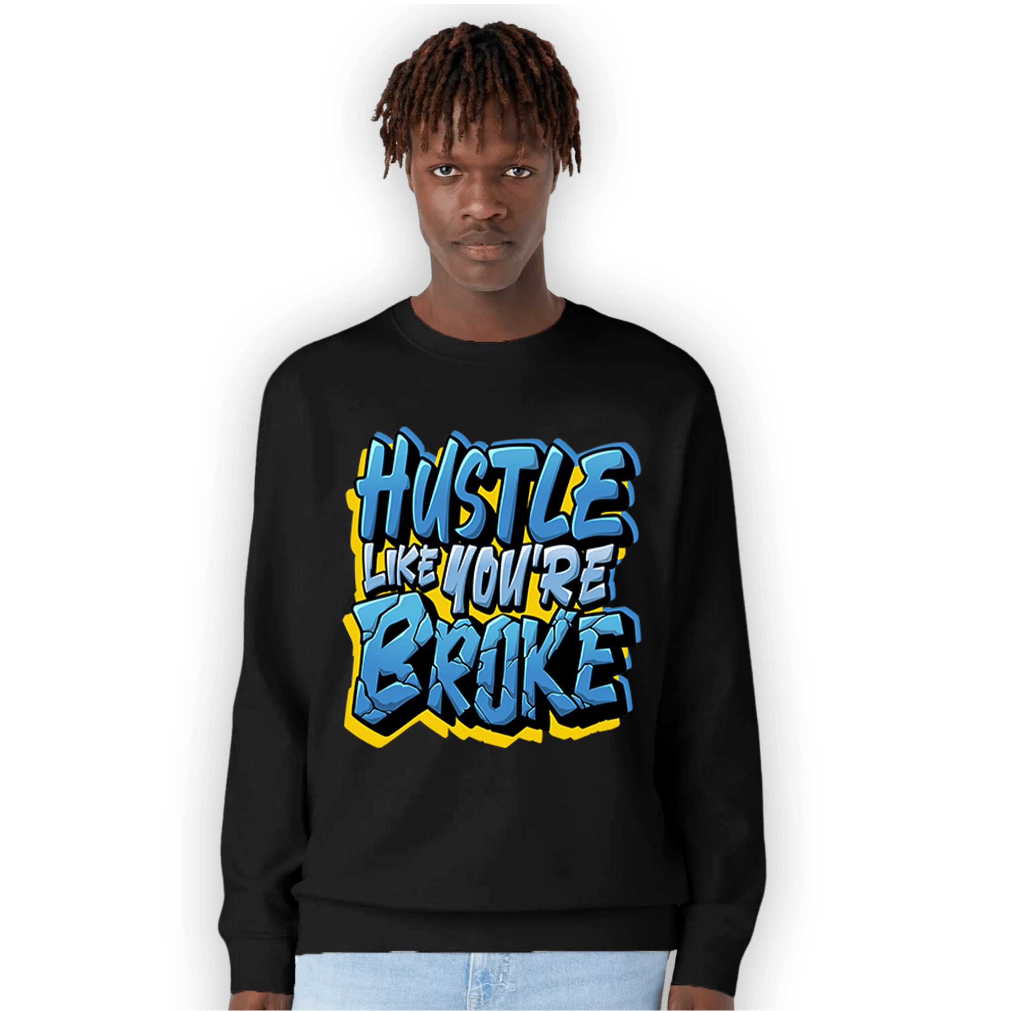 SB Dunk Bubbles Sweatshirt Match Hustle Like Broke - NastyJamz