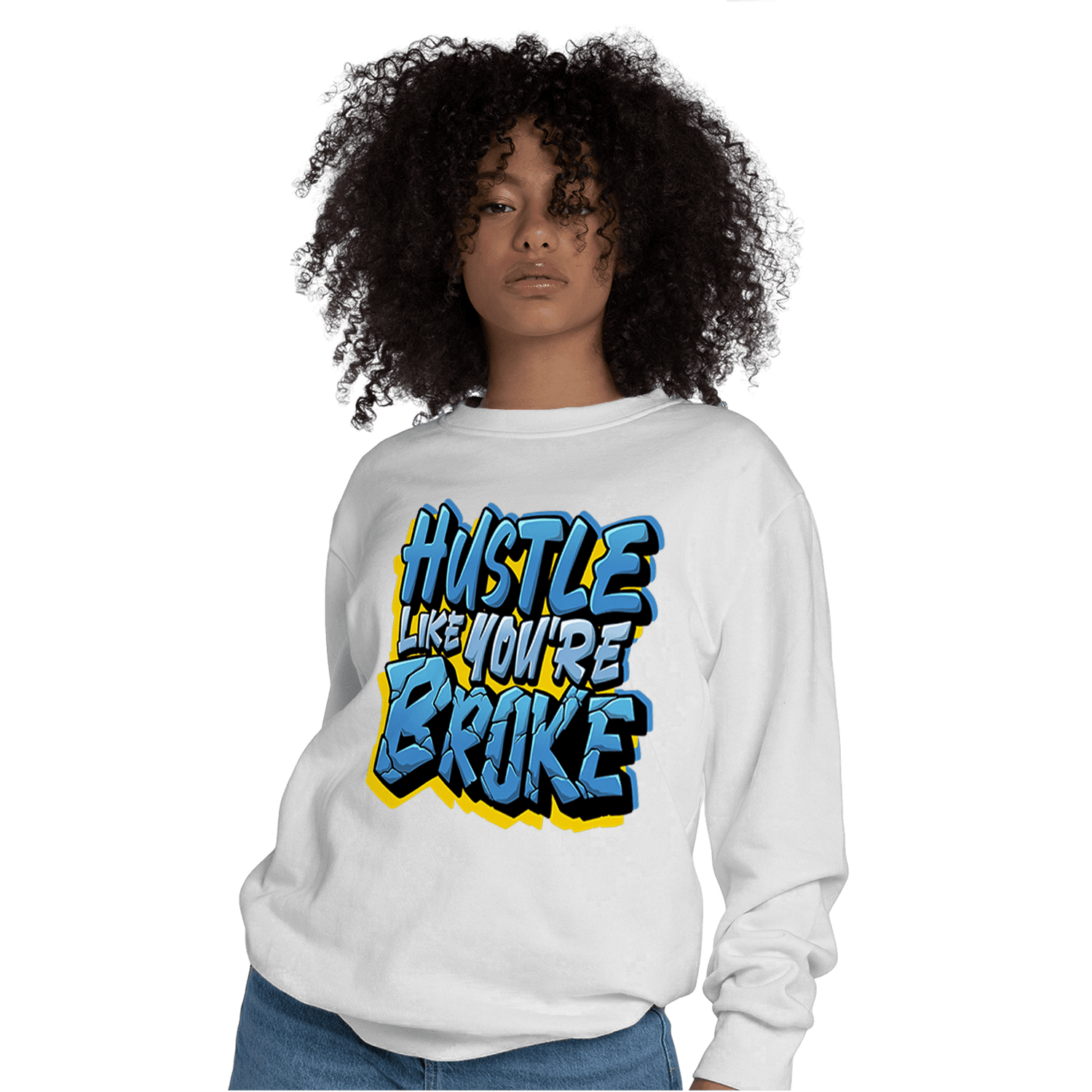 SB Dunk Bubbles Sweatshirt Match Hustle Like Broke - NastyJamz