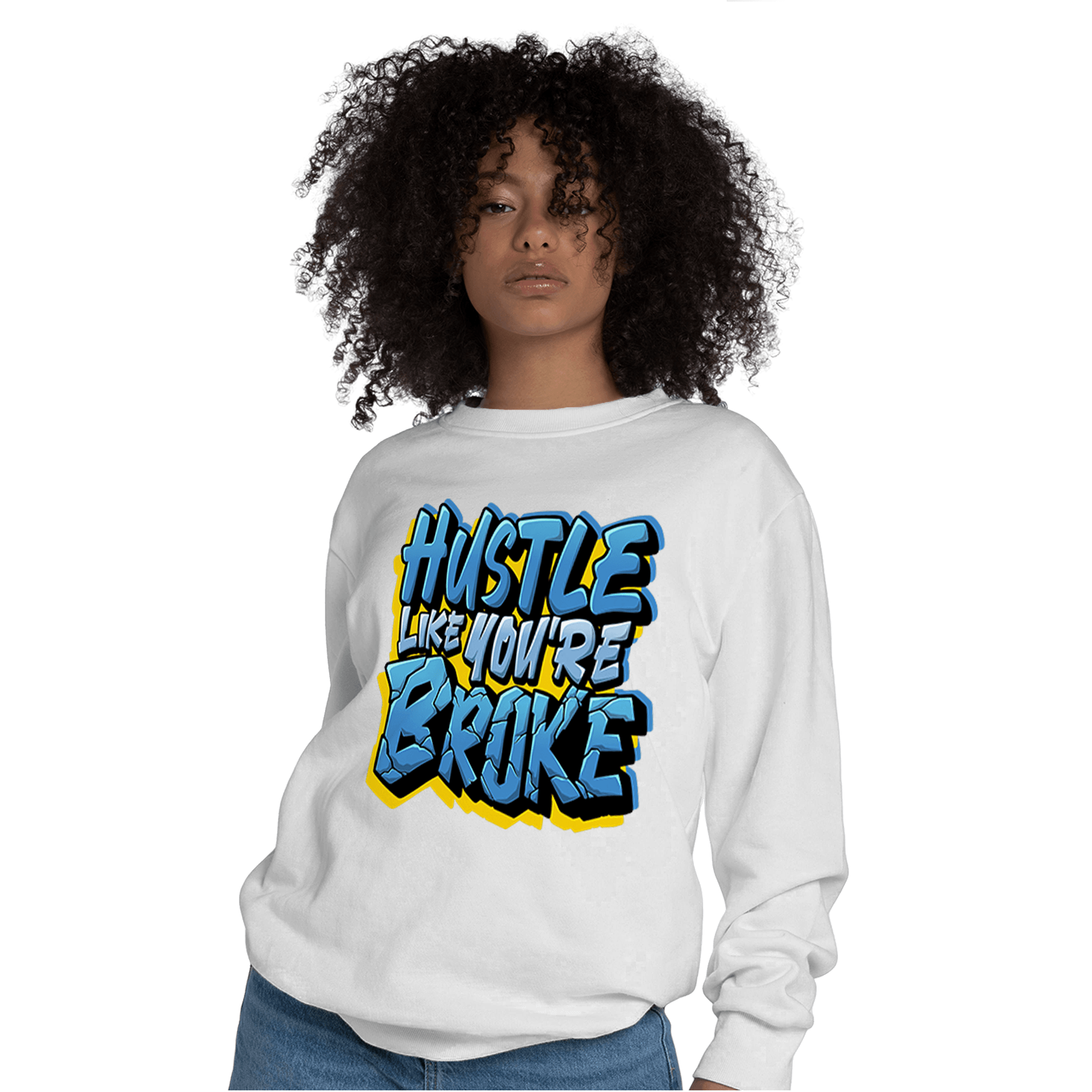 SB Dunk Bubbles Sweatshirt Match Hustle Like Broke - NastyJamz