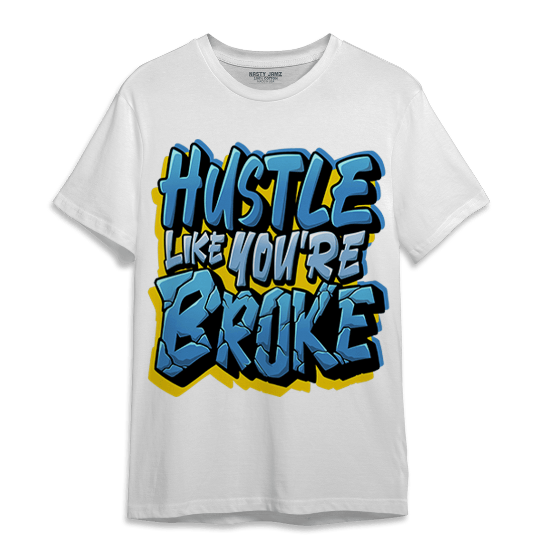 SB Dunk Bubbles T Shirt Match Hustle Like Broke - NastyJamz