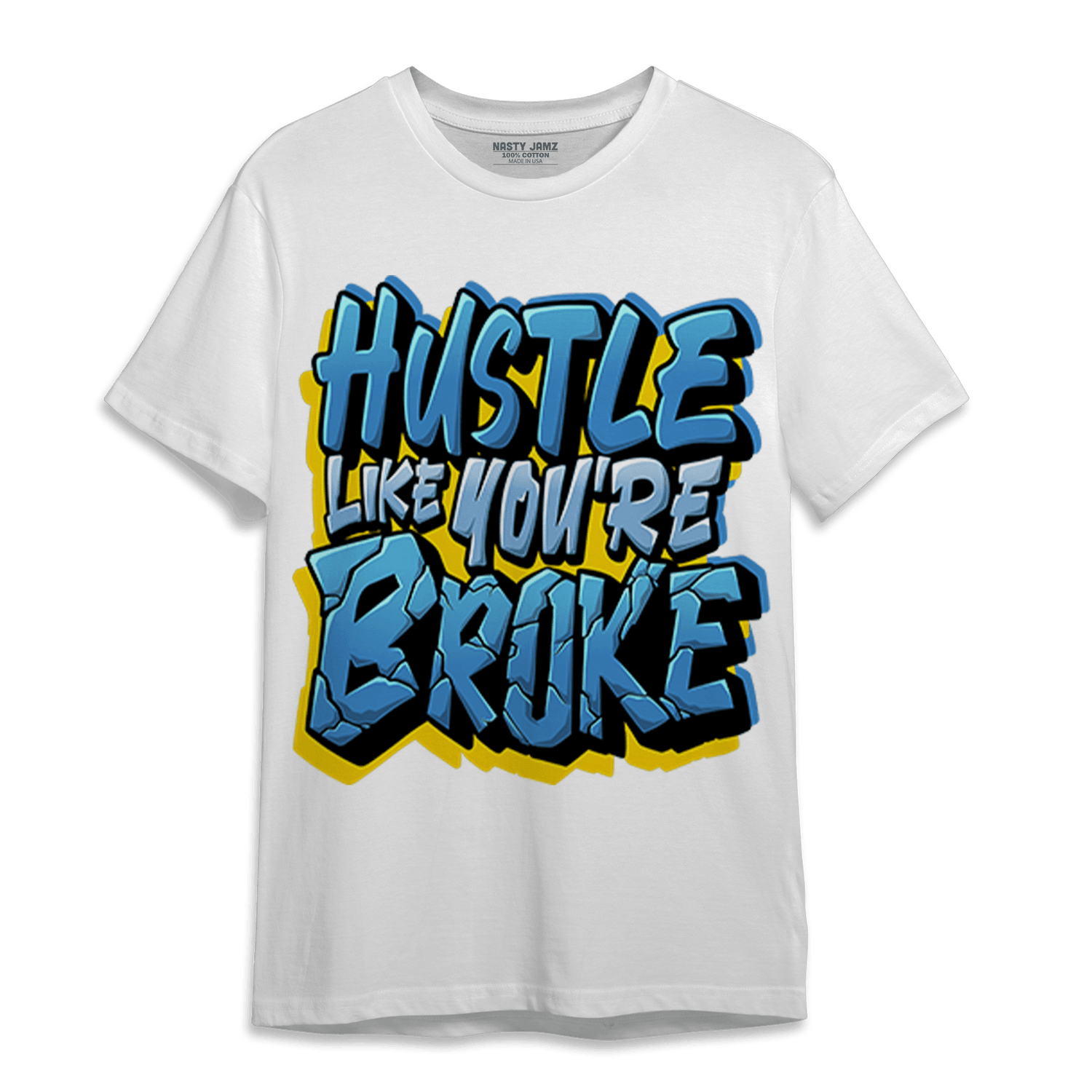 SB Dunk Bubbles T Shirt Match Hustle Like Broke - NastyJamz