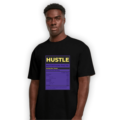 Field Purple 12s T Shirt Match Hustle Nutrition Facts - NastyJamz