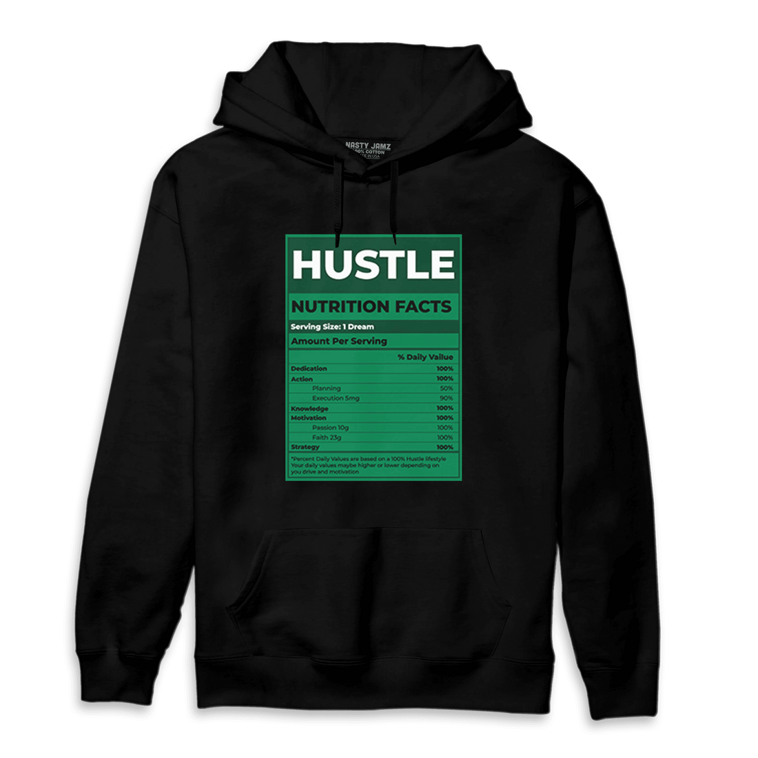 Celtic Lucky Green 1s Hoodie Match Hustle Nutrition Facts - NastyJamz