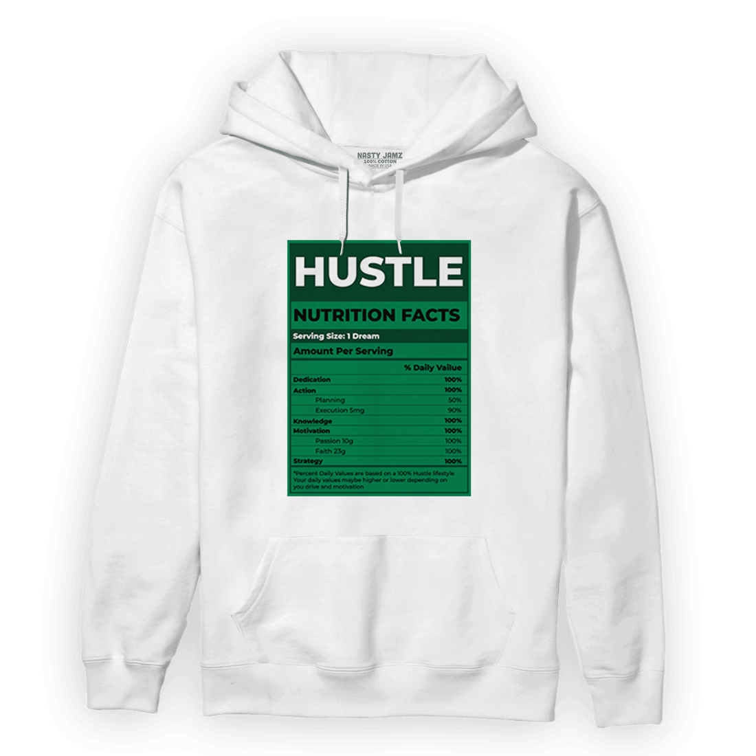 Celtic Lucky Green 1s Hoodie Match Hustle Nutrition Facts - NastyJamz