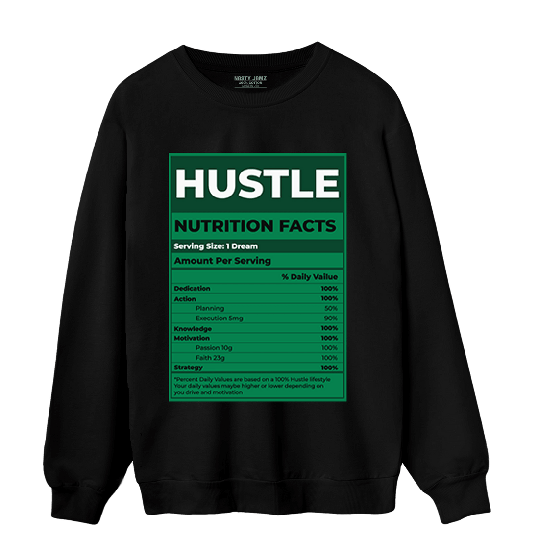 Celtic Lucky Green 1s Sweatshirt Match Hustle Nutrition Facts - NastyJamz