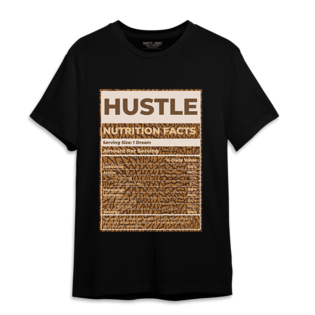 Palomino 3s T Shirt Match Hustle Nutrition Facts - NastyJamz