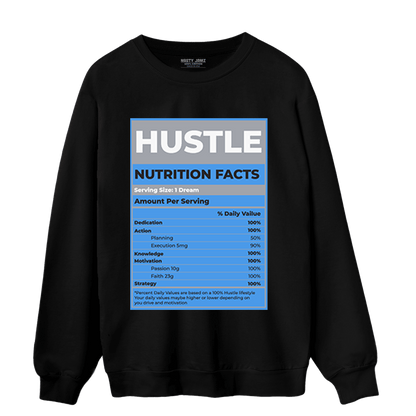 University Blue 5s Sweatshirt Match Hustle Nutrition Facts - NastyJamz