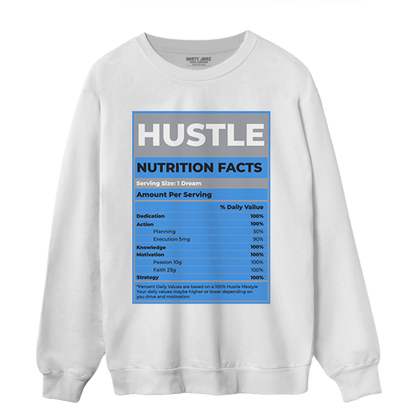 University Blue 5s Sweatshirt Match Hustle Nutrition Facts - NastyJamz