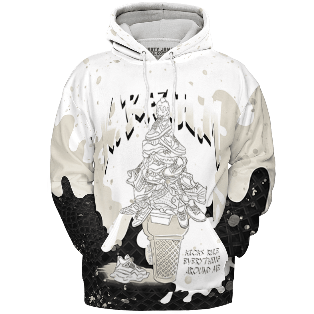 Gratitude 11s Hoodie Match KREAM 3D All-Over Print Waffle Cone - NastyJamz