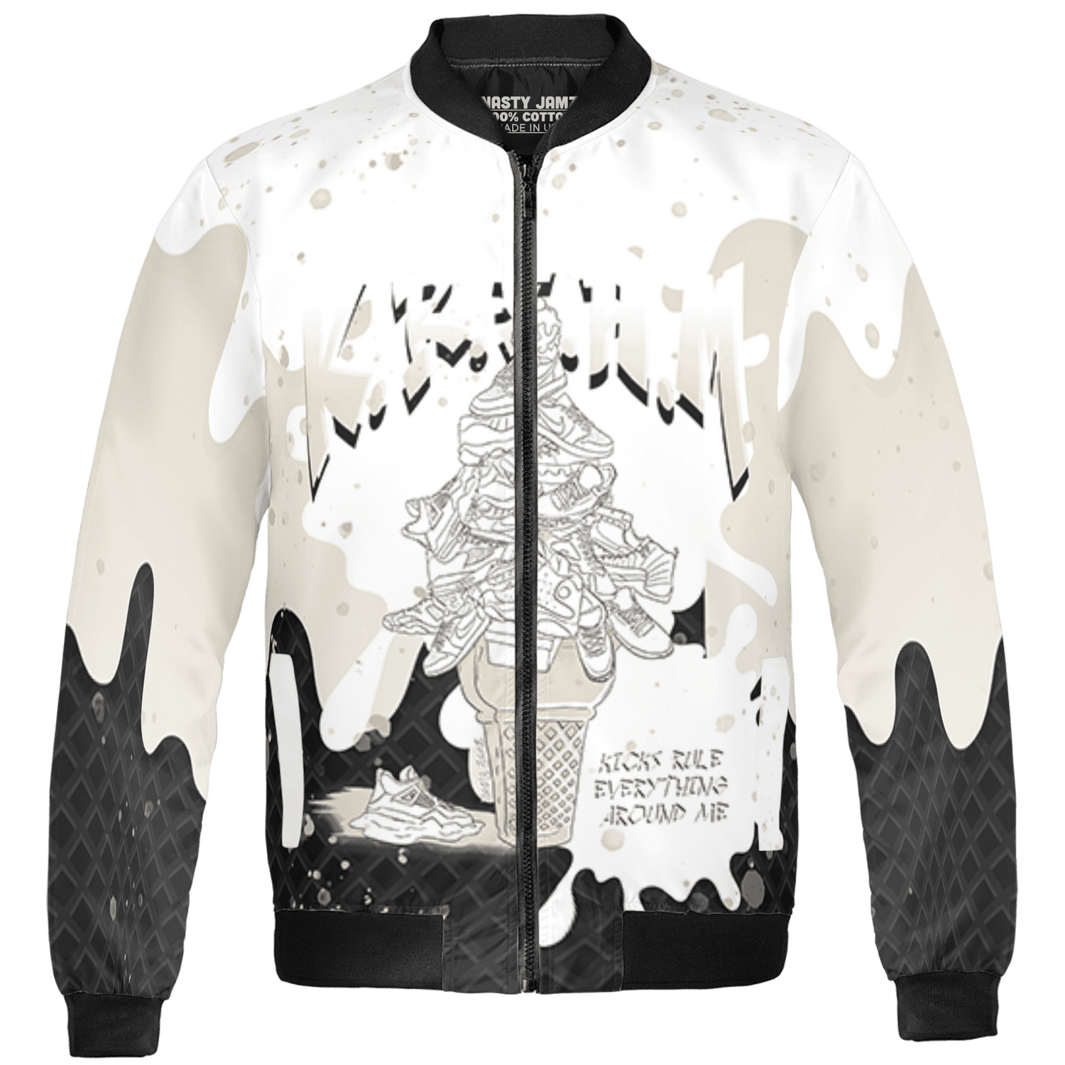 Gratitude 11s Jacket Match KREAM 3D All-Over Print Waffle Cone - NastyJamz
