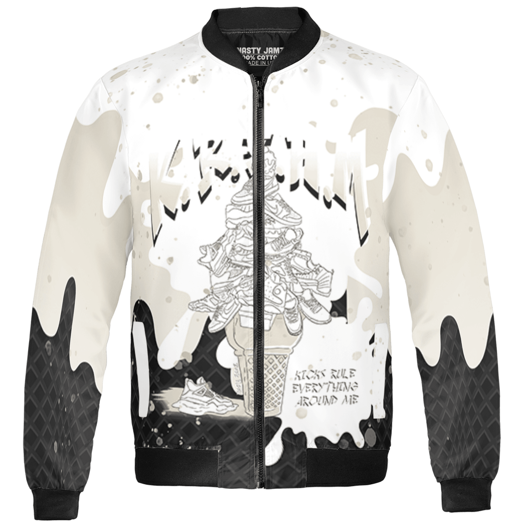 Gratitude 11s Jacket Match KREAM 3D All-Over Print Waffle Cone - NastyJamz