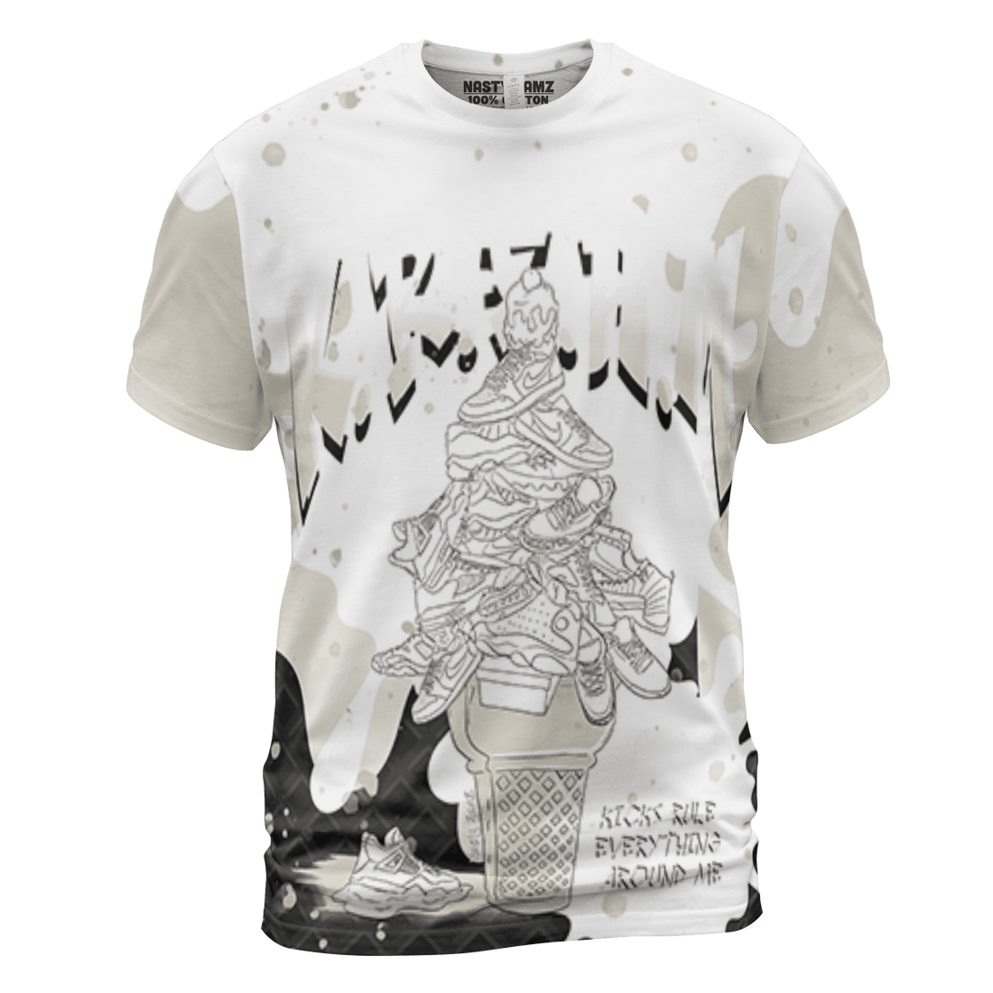 Gratitude 11s T Shirt Match KREAM 3D All-Over Print Waffle Cone - NastyJamz