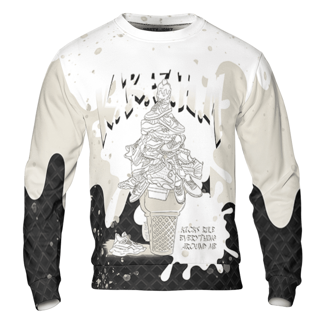 Gratitude 11s Sweatshirt Match KREAM 3D All-Over Print Waffle Cone - NastyJamz