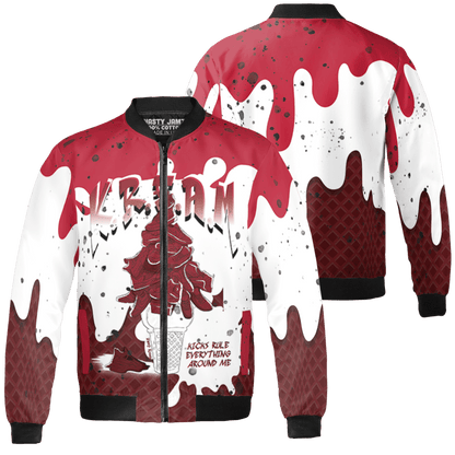 Cherry 12s Jacket Match KREAM 3D All-Over Print Waffle Cone - NastyJamz