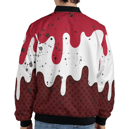 Cherry 12s Jacket Match KREAM 3D All-Over Print Waffle Cone - NastyJamz