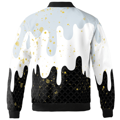 Blue Grey 13s Jacket Match KREAM 3D All-Over Print Waffle Cone - NastyJamz