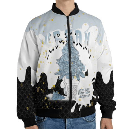 Blue Grey 13s Jacket Match KREAM 3D All-Over Print Waffle Cone - NastyJamz