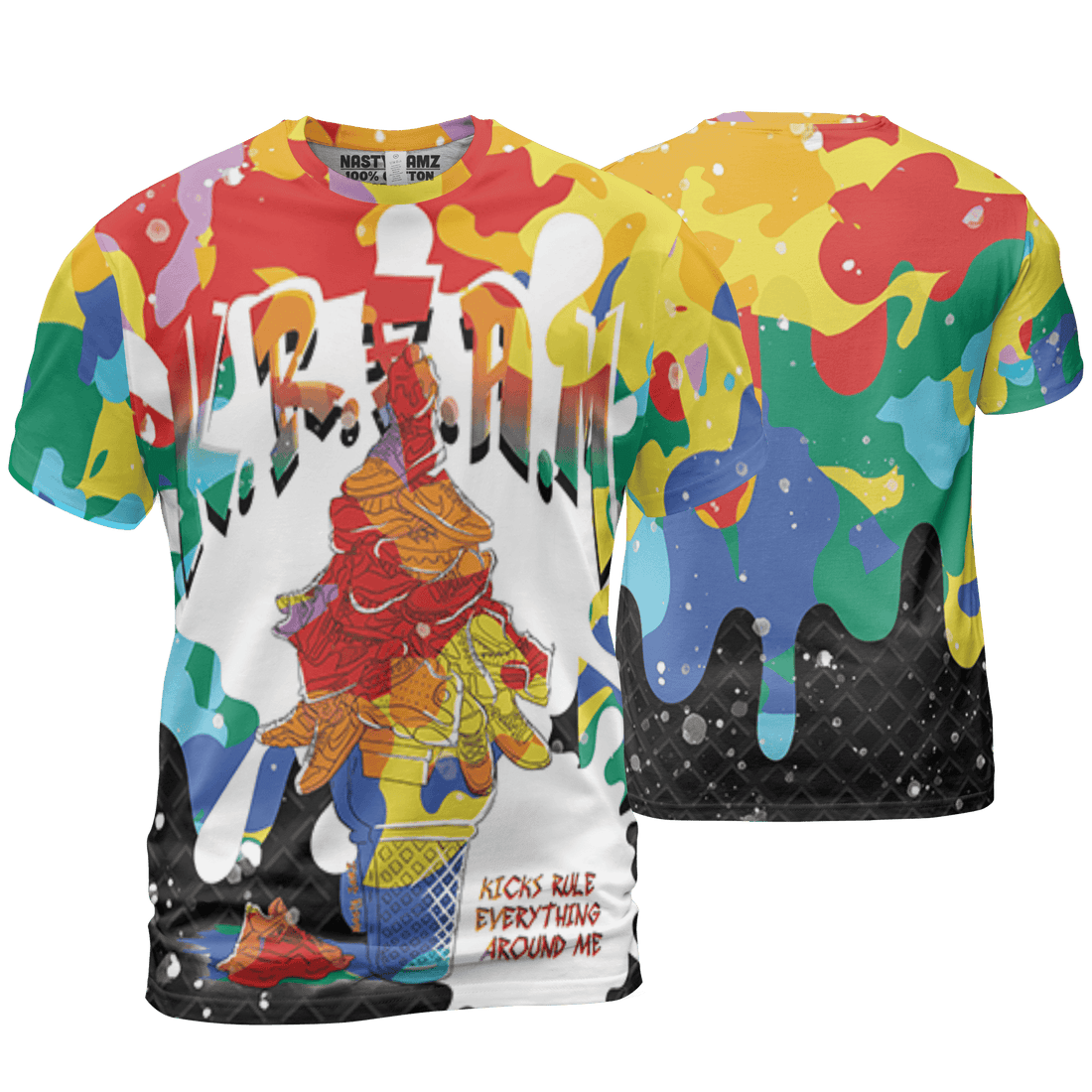 Mid GS Six Championships 1s T Shirt Match KREAM 3D All-Over Print Waffle Cone - NastyJamz
