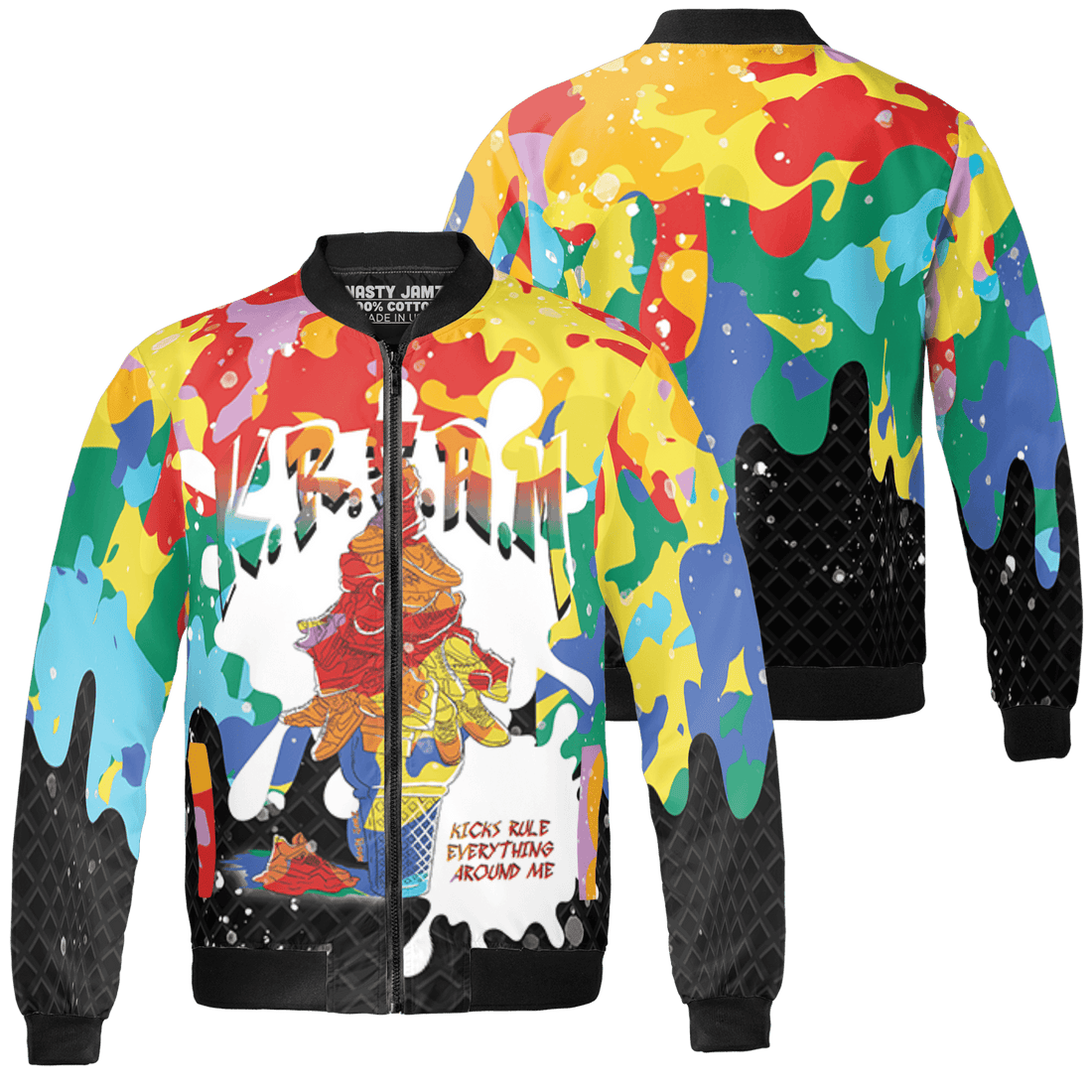 Mid GS Six Championships 1s Jacket Match KREAM 3D All-Over Print Waffle Cone - NastyJamz
