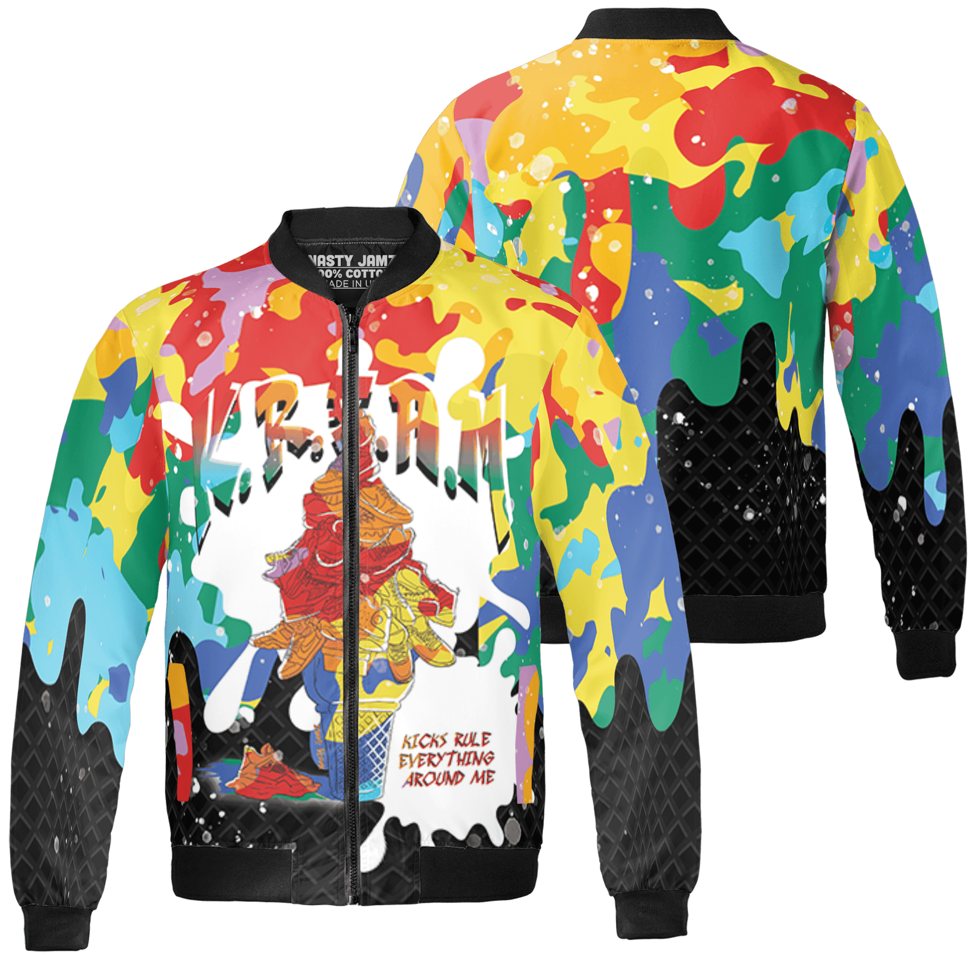Mid GS Six Championships 1s Jacket Match KREAM 3D All-Over Print Waffle Cone - NastyJamz