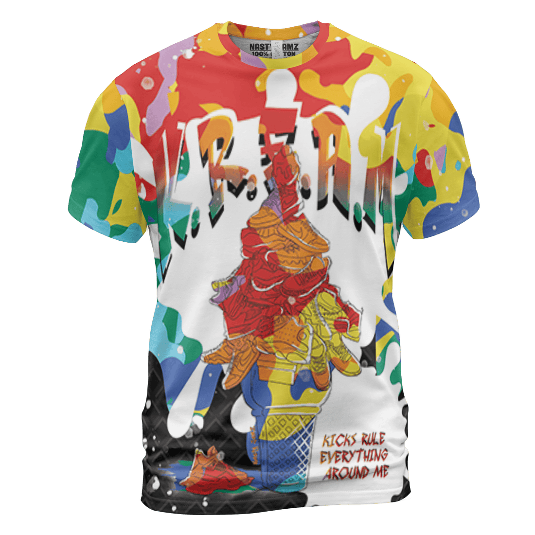Mid GS Six Championships 1s T Shirt Match KREAM 3D All-Over Print Waffle Cone - NastyJamz