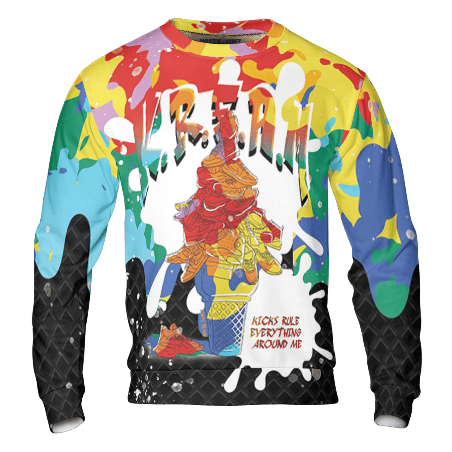 Mid GS Six Championships 1s Sweatshirt Match KREAM 3D All-Over Print Waffle Cone - NastyJamz