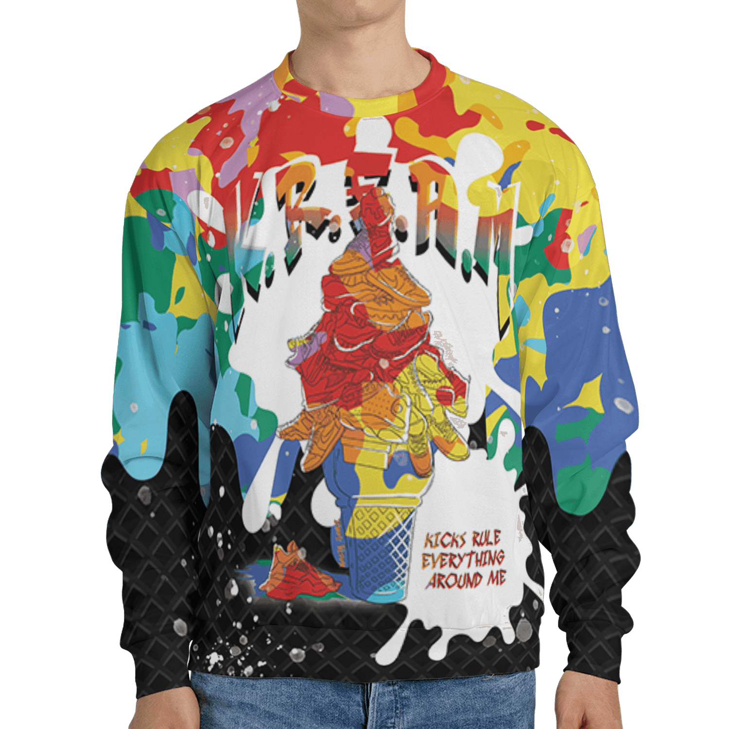 Mid GS Six Championships 1s Sweatshirt Match KREAM 3D All-Over Print Waffle Cone - NastyJamz