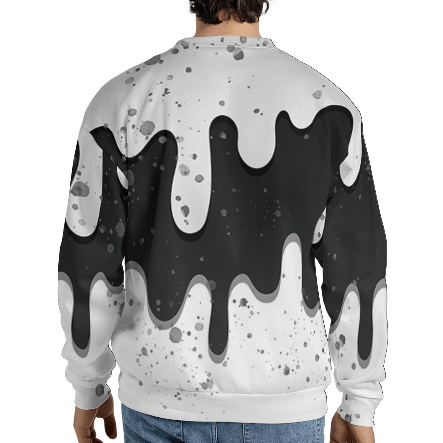 Retro High OG Black White 1s Sweatshirt Match KREAM 3D All-Over Print Waffle Cone - NastyJamz