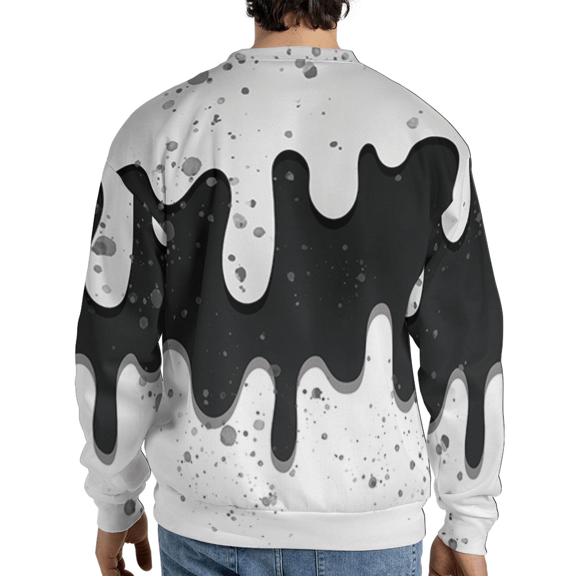 Retro High OG Black White 1s Sweatshirt Match KREAM 3D All-Over Print Waffle Cone - NastyJamz