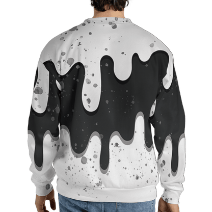 Retro High OG Black White 1s Sweatshirt Match KREAM 3D All-Over Print Waffle Cone - NastyJamz
