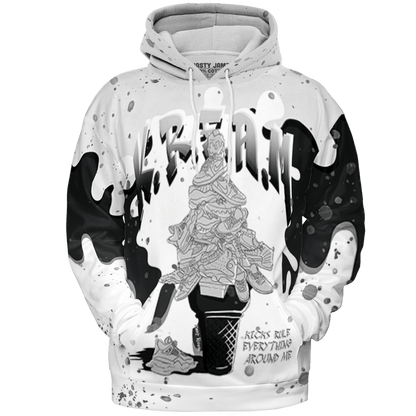 Retro High OG Black White 1s Hoodie Match KREAM 3D All-Over Print Waffle Cone - NastyJamz